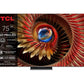 TV Set|TCL|75 "|4K Ultra HD|3840 x 2160 pixels|Flat|16:9|LCD|75Q8C