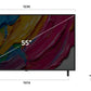 TV Set|LG|55 "|4K Ultra HD|3840 x 2160 pixels|Flat|16:9|QNED|55QNED80A3A