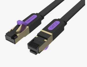 PATCH CABLE CAT.7 FLAT/10M BLACK ICABL VENTION