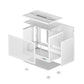 Case|DEEPCOOL|SFF|Case product features Transparent panel|MiniITX|CH160WH