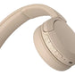 Sony | Wireless Headphones | WH-CH520 | Wireless | On-Ear | Microphone | Beige | Noise canceling | Wireless
