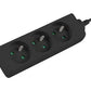 Lanberg Cable Power Strip, 3X French Outlets Quality-Grade Copper, 3 m | PS0-03E-0300-BK