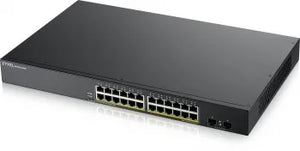 ZYXEL GS1900-24HP V2, 24-PORT GBE L2 POE SMART SWITCH, RACKMOUNT, 170 WATT (5Y WARRANTY)