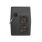 FSP FP 800* 800VA/480W,INPUT VOLTAGE: 110/120VAC OR 220/230/240VAC, INPUT/VOLTAGE RANGE: 162-290VAC, INPUT FREQUENZ 60/50 HZ, 1*12V/9AH, 2*SCHUKO, AVR