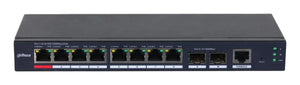 Switch|DAHUA|S4210-8GT-110|Switch type Managed|Switch layer L2|Form factor Desktop/Wall-Mounting|8xRJ-45 ports|RJ-45 Ports Type Gigabit Ethernet (10/100/1000)|2xFiber uplink ports quantity|Power over Ethernet (PoE) Yes|8xPower over Ethernet (PoE) por...