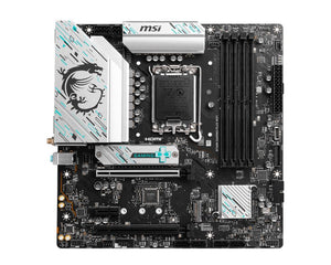 Mainboard|MSI|Intel B760 Express|LGA1700|Micro-ATX|Memory DDR5|Memory slots 4|1xPCI-Express 3.0 1x|1xPCI-Express 4.0 4x	|1xPCI-Express 4.0 16x|2xM.2|2xHDMI|2xDisplayPort|2xUSB 2.0|4xUSB 3.2|1xPS/2|1xRJ45|3xAudio port|B760MGAMINGPLUSWIFI