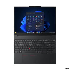 Lenovo ThinkPad E16 G4 AMD | Black | 16 " | IPS | WUXGA | 1920 x 1200 pixels | Anti-glare | AMD Ryzen AI 7 | 345 | 16 GB | SODIMM DDR5 | Solid-state drive capacity 512 GB | AMD Radeon 820M Graphics | Windows 11 Pro | 802.11be | Bluetooth version 5.4...