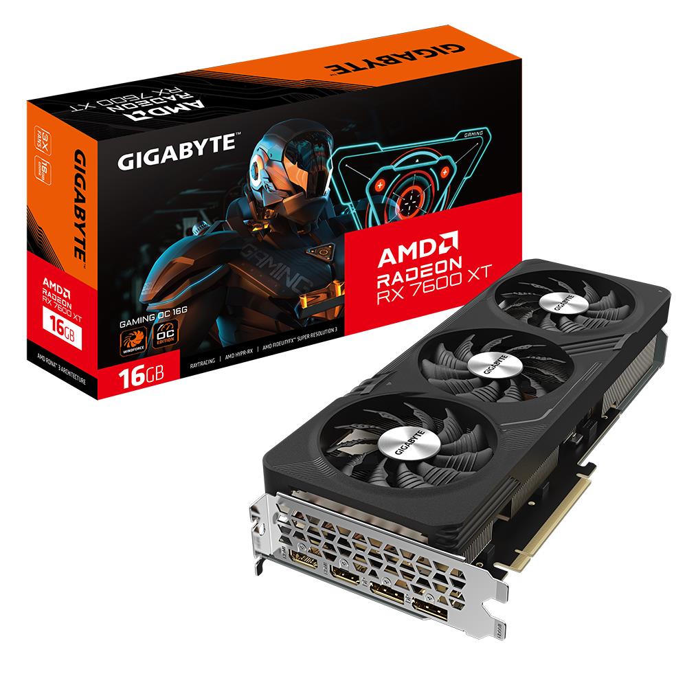 VGA PCIE16 RX7600XT 16GB GDDR6/R76XTGAMING OC-16GD GIGABYTE