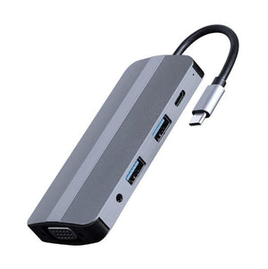 I/O ADAPTER USB-C TO HDMI/USB3/8IN1 A-CM-COMBO8-02 GEMBIRD