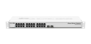 Switch|MIKROTIK|24x10Base-T / 100Base-TX / 1000Base-T|2xSFP+|CSS326-24G-2S+RM