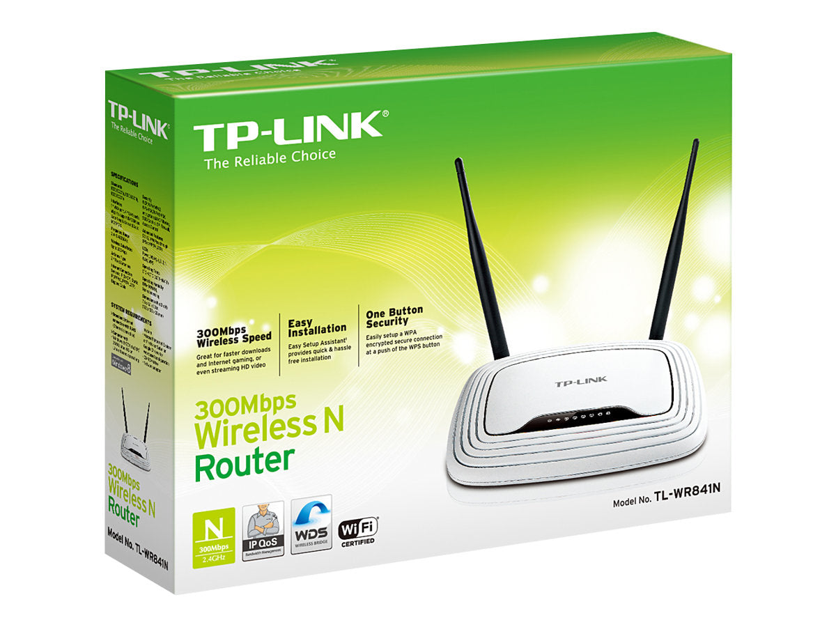 TP-LINK N300 WLAN Router 4P Switch 2xAnt