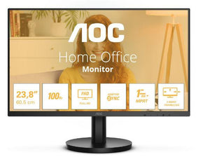 LCD Monitor|AOC|24"|Panel VA|1920x1080|16:9|100 Hz|Matte|1 ms|Speakers|Tilt|Colour Black|24B3HMA2