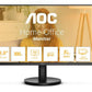 LCD Monitor|AOC|24"|Panel VA|1920x1080|16:9|100 Hz|Matte|1 ms|Speakers|Tilt|Colour Black|24B3HMA2