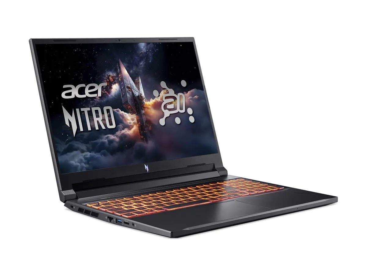 Acer | Nitro V 16 AI ANV16-42-R1PE | Shale Black | 16 " | IPS | WUXGA | 1920 x 1200 pixels | AMD Ryzen 5 | 240 | 16 GB | DDR5 | Solid-state drive capacity 512 GB | NVIDIA GeForce RTX 5050 | GDDR7 | 8 GB | Windows 11 Home | 802.11ax | Bluetooth versio...
