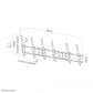 NEWSTAR FLAT SCREEN WALL MOUNT FOR MENU BOARD - 3 SCREENS - PORTRAIT 45-50" BLACK
