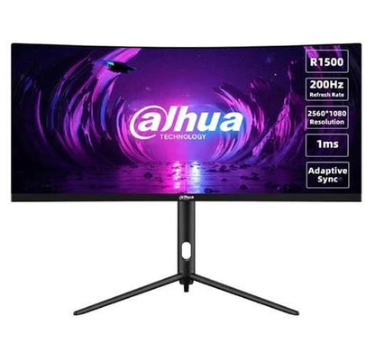 LCD Monitor|DAHUA|DHI-LM30-E330CA|30"|Gaming/Curved/21 : 9|Panel VA|2560x1080|21:9|200Hz|1 ms|Swivel|Tilt|Colour Black|LM30-E330CA