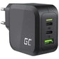 GREENCELL Charger PowerGaN 65W 2x USB-C