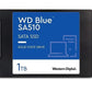 SSD|SANDISK|Blue SA510|POWERED BY SANDISK|1000 GB|Serial ATA III|Write speed 520 MB/s|Read speed 560 MB/s|2.5"|400xTBW rating|MTBF 17500000 h|WDS100T3B0A