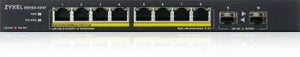 ZYXEL GS1100-10HPV2, UNMANAGED POE 8X GIGABIT, 2X FIBER UPLINK, 130 WATT POE (5Y WARRANTY)