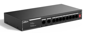 Switch|DAHUA|SF1010LP|Switch type Unmanaged|Switch layer L2|10xRJ-45 ports|RJ-45 Ports Type Fast Ethernet (10/100)|10xFast Ethernet (copper) ports quantity|Power over Ethernet (PoE) Yes|8xPower over Ethernet (PoE) ports quantity|Total Power over Ethe...