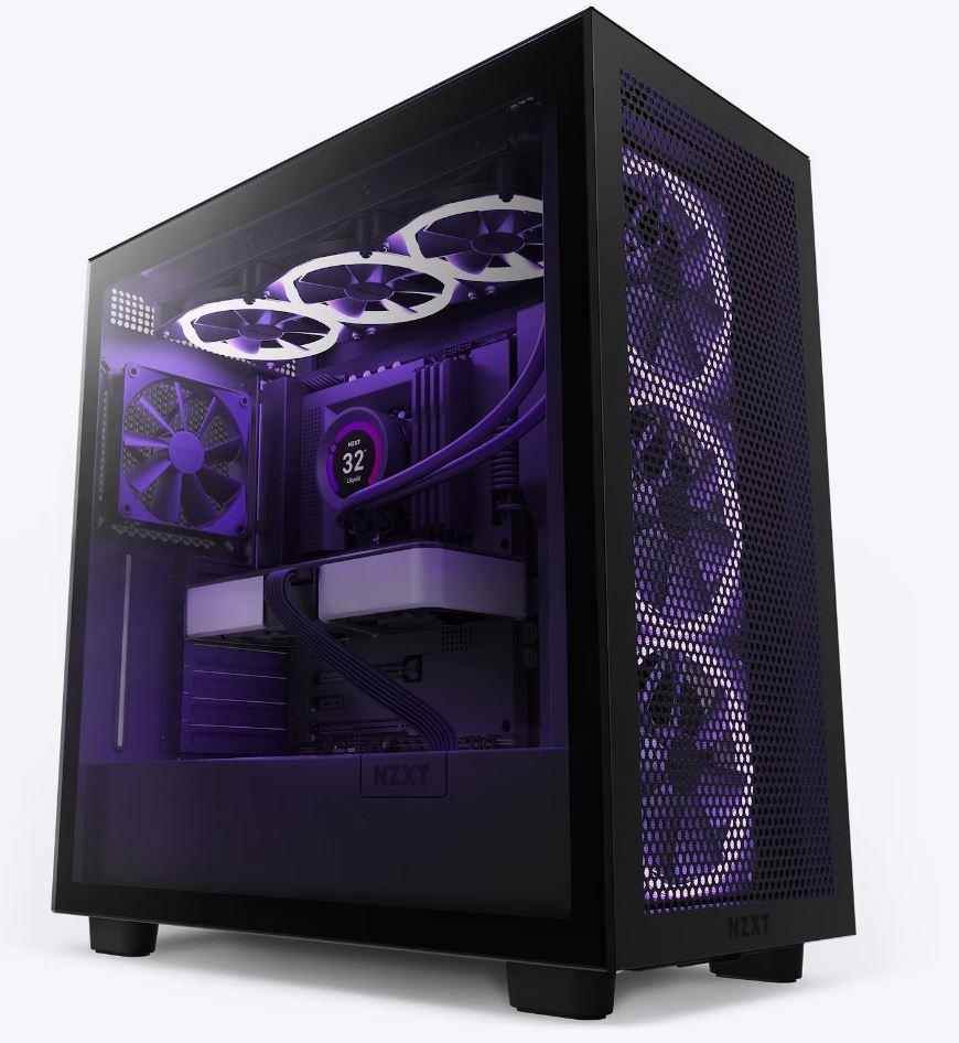 Case|NZXT|H7 Flow|MidiTower|Not included|ATX|MicroATX|MiniITX|Colour Black|CM-H71FB-01