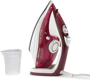 Gorenje | Steam Iron | SIH3000RBC | Steam Iron | 3000 W | Water tank capacity 350 ml | Continuous steam 40 g/min | Steam boost performance 105 g/min | Red/White