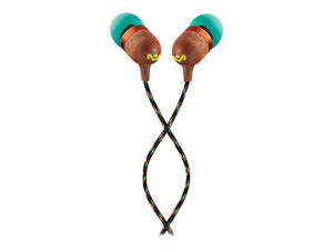 Marley Wired Earbuds | Smile Jamaica | Built-in microphone | USB Type-C | Rasta