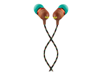 Marley Wired Earbuds | Smile Jamaica | Built-in microphone | USB Type-C | Rasta