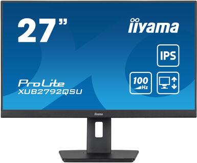 LCD Monitor|IIYAMA|27"|Business|Panel IPS|2560x1440|16:9|100Hz|Matte|0.4 ms|Speakers|Swivel|Pivot|Height adjustable|Tilt|Colour Black|XUB2792QSU-B6