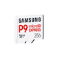 Samsung P9 Express | MicroSD Card | 256 GB | microSDXC | Flash memory class U3, V30, A1