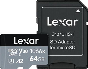 MEMORY MICRO SDXC 64GB UHS-I/W/A LMS1066064G-BNANG LEXAR