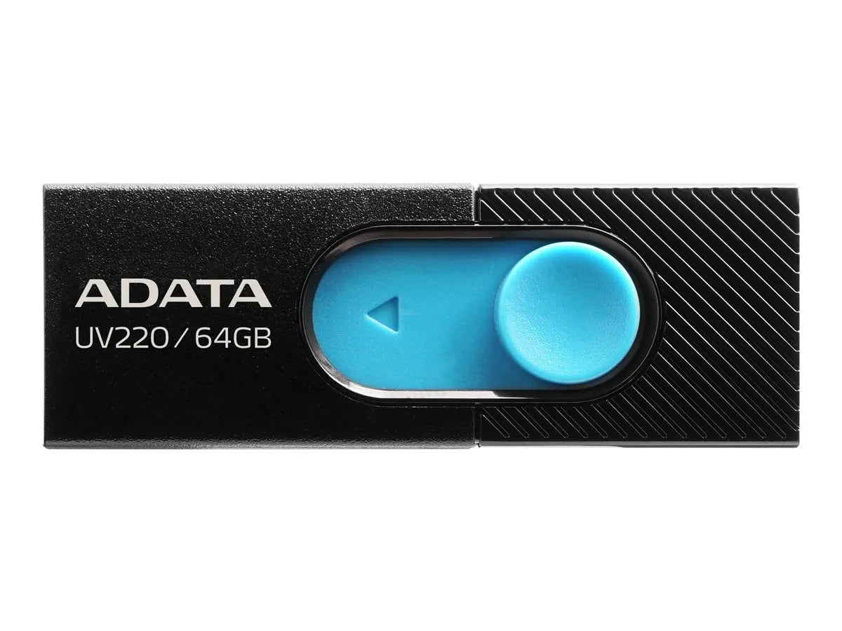 ADATA | USB Flash Drive | UV220 | 64 GB | USB 2.0 | Black/Blue
