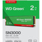 SSD|SANDISK|Green|POWERED BY SANDISK|2TB|M.2|NVMe|Write speed 4200 MBytes/sec|Read speed 5000 MBytes/sec|2.3mm|TBW 250 TB|WDS200T4G0E