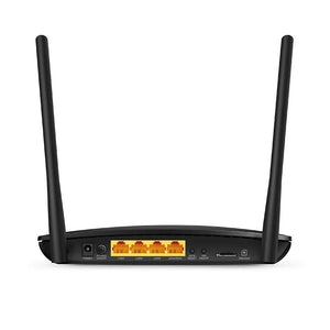 Wireless Router|TP-LINK|300 Mbps Wireless N 4G LTE Router|Wi-Fi 4 (802.11n)|Data speed 300 Mbit/s|Ethernet WAN Yes|SIM card slot Yes|WAN connection type RJ-45|Ethernet LAN Yes|3G Yes|4G Yes|4xLAN ports|TL-MR6400