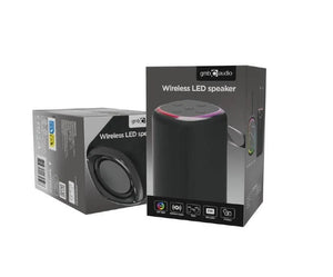 Portable Speaker|GEMBIRD|Black|Wireless|Bluetooth|SPK-BT-LED-08S