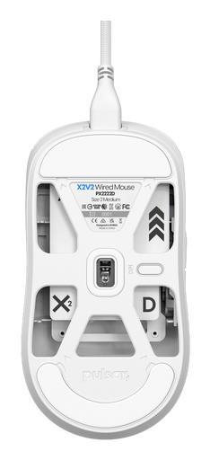 MOUSE USB OPTICAL X2/MEDIUM WHITE PX2222D PULSAR
