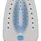 TEFAL | FV5735E0 Easygliss Plus | Steam Iron | 2500 W | Water tank capacity 270 ml | Continuous steam 45 g/min | Steam boost performance 220 g/min | Blue/White