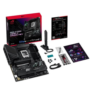 Mainboard|ASUS|Intel Z890|LGA1851|ATX|Memory DDR5|Memory slots 4|1xPCI-Express 4.0 16x|1xPCI-Express 5.0 16x|5xM.2|1xHDMI|1xDisplayPort|1xAudio-In|1xAudio-Out|2xUSB 2.0|4xUSB 3.0|4xUSB 3.1|2xUSB-C|2xUSB-C w/Thunderbolt|1xOptical S/PDIF|1xRJ45|ROGSTRI...