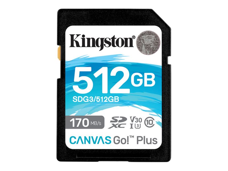 KINGSTON 512GB SDXC Canvas Go Plus 170R