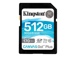 KINGSTON 512GB SDXC Canvas Go Plus 170R