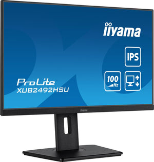 LCD Monitor|IIYAMA|XUB2492HSU-B6|24"|Panel IPS|1920x1080|16:9|Matte|0.4 ms|Speakers|Swivel|Pivot|Height adjustable|Tilt|Colour Black|XUB2492HSU-B6