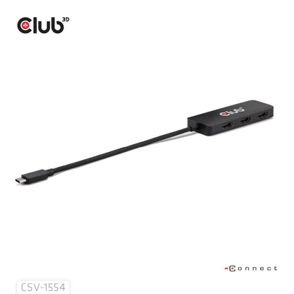 I/O HUB USB-C HDMI TRIPLE/CSV-1554 CLUB3D