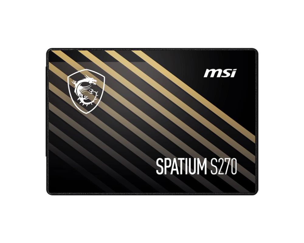 SSD|MSI|SPATIUM S270|480GB|SATA|3D NAND|Write speed 450 MBytes/sec|Read speed 500 MBytes/sec|2,5"|TBW 250 TB|MTBF 2000000 hours|S78-440E350-P83