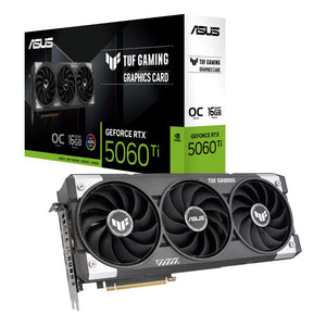 Graphics Card|ASUS|NVIDIA GeForce RTX 5060 Ti|16 GB|GDDR7|128 bit|PCIE 5.0 16x|Triple slot Fansink|1xHDMI|3xDisplayPort|TUF-RTX5060TI-O16GGAMING