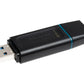 Kingston | USB Flash Drive | DataTraveler Exodia | 64 GB | USB 3.2 Gen 1 | Black/Blue
