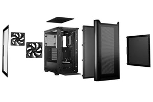 Case|BE QUIET|PURE BASE 501|MidiTower|Not included|ATX|MicroATX|MiniITX|Colour Black|BGW74