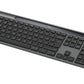 Logitech Signature Slim Solar+ K980 Wireless Keyboard, RF Wireless+Bluetooth, US Int, Graphite