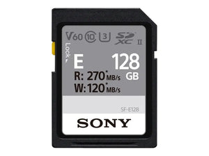 Sony | UHS-II SDXC Memory Card | SF-E | 128 GB | SDXC | Flash memory class 10, U3, V60