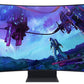 LCD Monitor|SAMSUNG|55"|Gaming/Curved|Panel VA|3840x2160|16:9|165Hz|Matte|1 ms|Speakers|Pivot|Height adjustable|Tilt|Colour Black|LS55CG970NUXDU