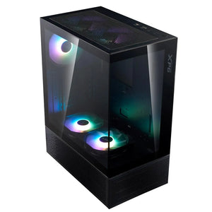 Case|ADATA|INVADER X MINI|MidiTower|Case product features Transparent panel|ATX|MicroATX|MiniITX|Colour Black|INVADERXMINIMT-BKCWW